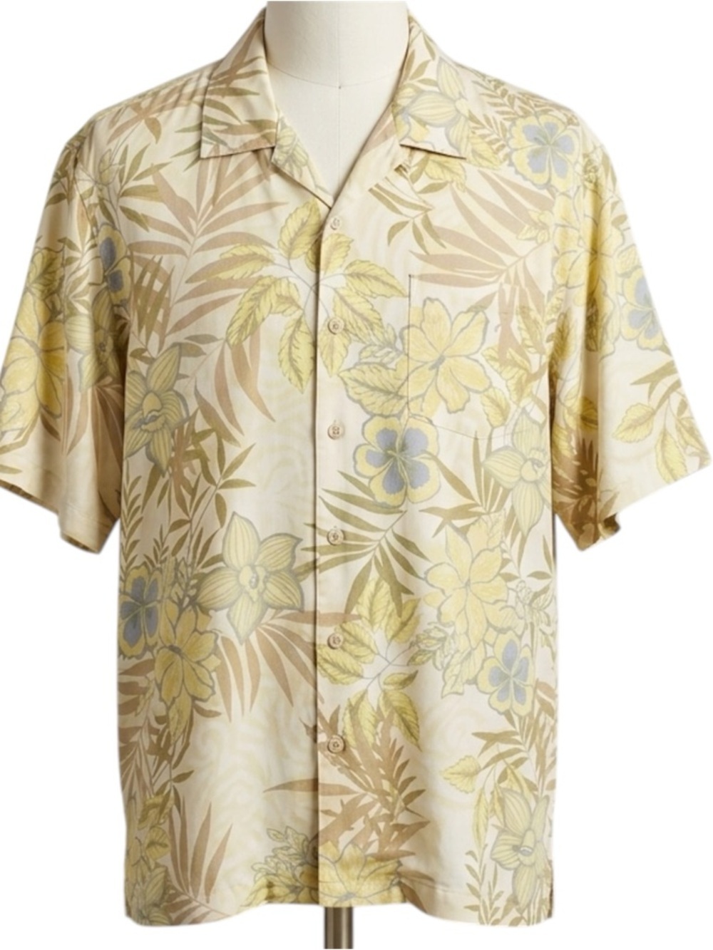 Tommy Bahama Tropical Hawaiian Floral silk Men's Shirt Size XXL